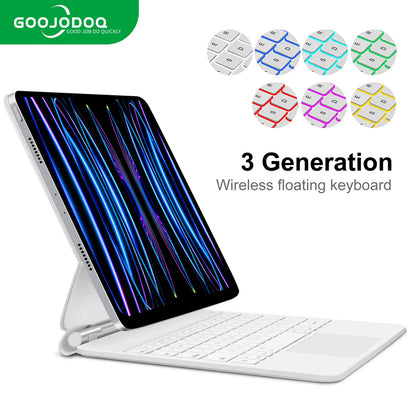 GOOJODOQ Magic Keyboard for iPad Pro 11 2024  Air 4 Air 5 Air 6 for iPad 12.9 10th Generation 6th 5th 4th 3rd Gen Cover Case