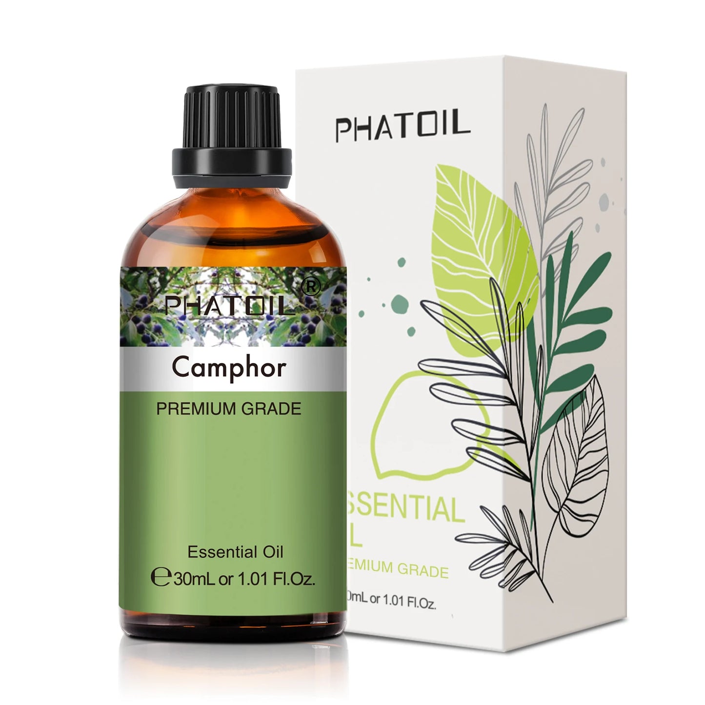 PHATOIL 1PCS Aromatherapy Essential Oil 30ml Lemon Eucalyptus Lavender Bergamot Jasmine Juniper Rose Vanilla Aroma Essential Oil