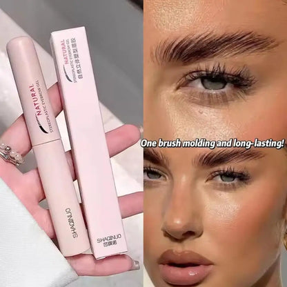 Double Head Eyebrow Gel Styling Liquid Fixed Gel Waterproof Sweat-proof Eyebrow Repair Makeup Gel For Eyebrows