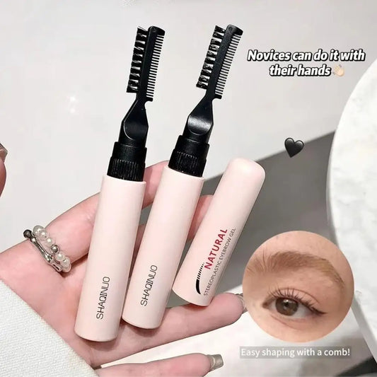 Double Head Eyebrow Gel Styling Liquid Fixed Gel Waterproof Sweat-proof Eyebrow Repair Makeup Gel For Eyebrows