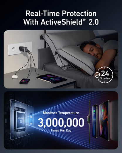 Anker 737 Charger 120W GaN Charger,USB Type C,charger fast charging,iphone 17 charger,For iphone 17 pro max,For Galaxy