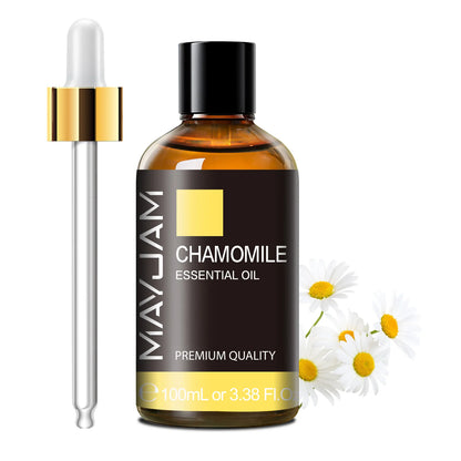 MAYJAM 100ml Pure Essential Oil with Glass Dropper, Aromatherapy Essential Oils Lavender Eucalyptus Rosemary Vanilla Aroma Oil