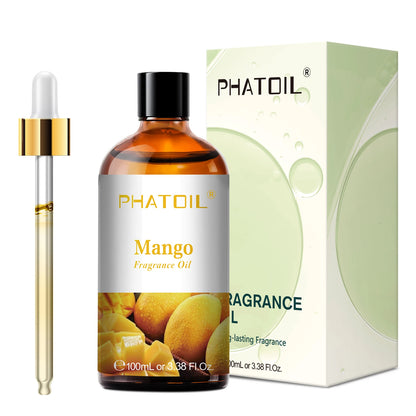 PHATOIL 100ml Aromatherapy Fragrance Oil Coconut & Vanilla Strawberry Cherry Lemon 1/2/3pcs Aroma Oil For Diffuser Candle Making