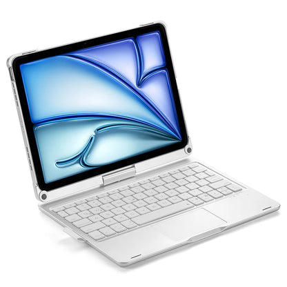 Bluetooth Magic Keyboard Case For iPad Air 6 11 inch 2024 M2 Tablet Case Russian Arabic Hebrew Spanish Portuguese Thai Keyboard