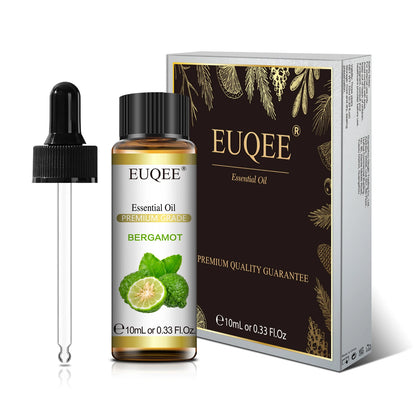 EUQEE 10ml Pure Natural Essential Oil Lavender Jasmine Eucalyptus Vanilla Sandalwood Sweet Orange Lemon Oregano Neroli Fragrance