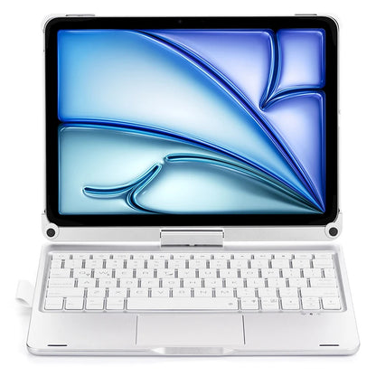 Bluetooth Magic Keyboard Case For iPad Air 6 11 inch 2024 M2 Tablet Case Russian Arabic Hebrew Spanish Portuguese Thai Keyboard