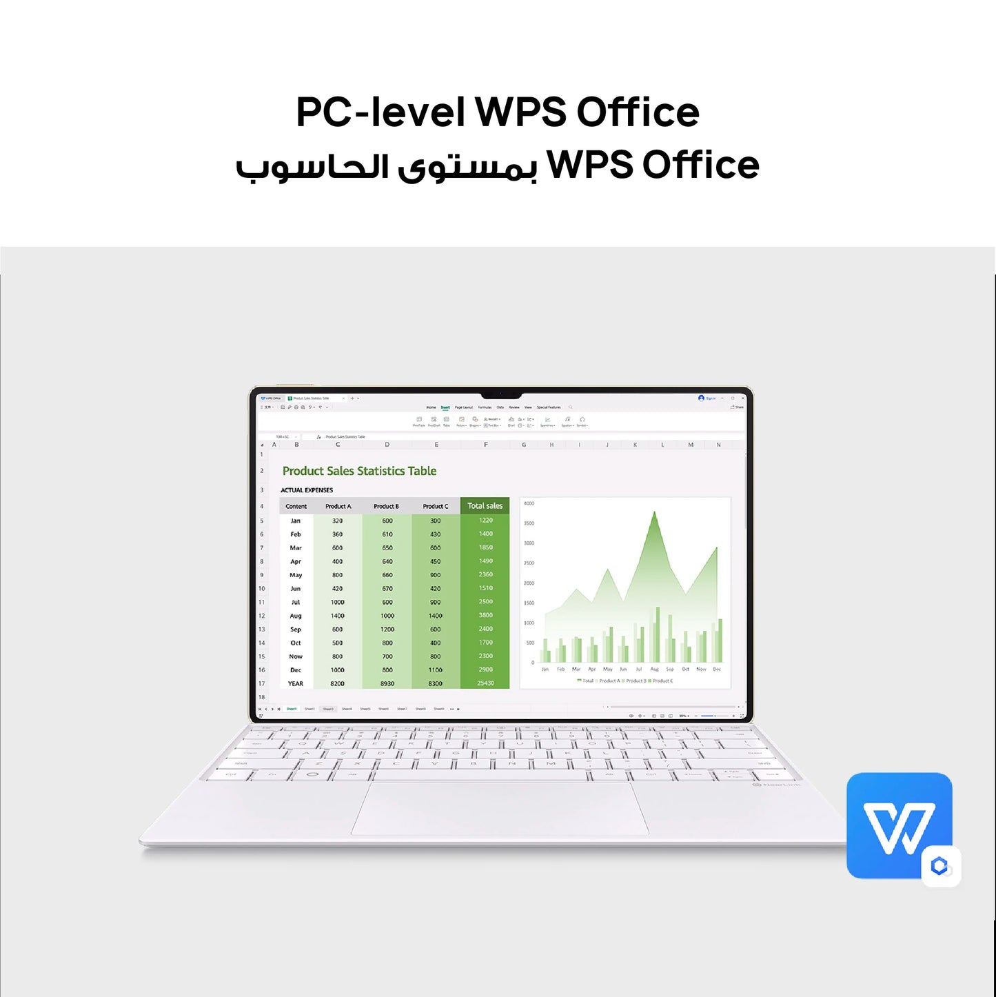 HUAWEI MatePad 13.2 Pro 12+256 WIFI Inbox White Keyboard, Saudi Arabia Version, Local Warranty